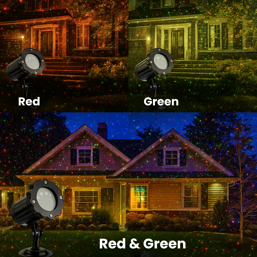 Festive Christmas Starry Laser Light Show Projector Lamp