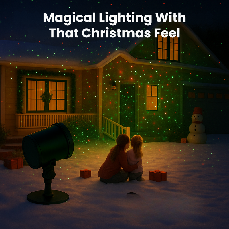 Festive Christmas Starry Laser Light Show Projector Lamp