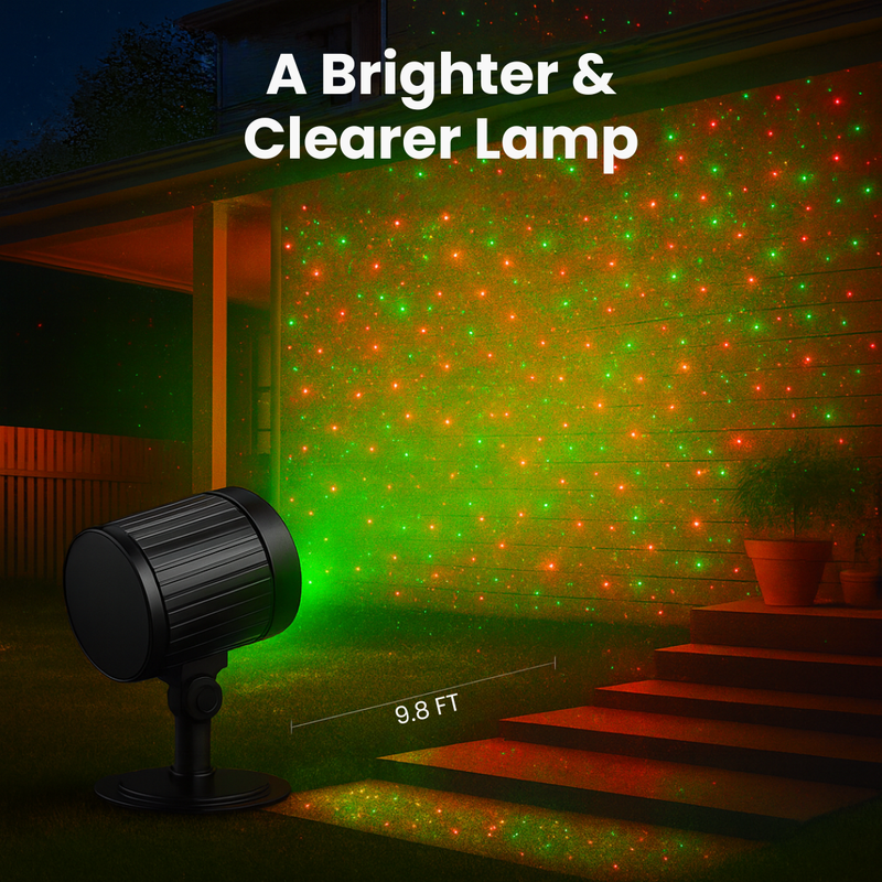 Festive Christmas Starry Laser Light Show Projector Lamp