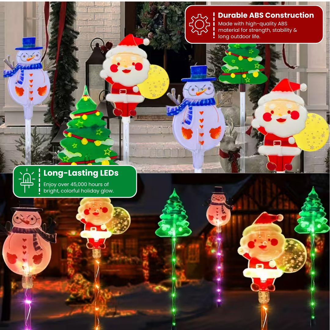 Festive Christmas Solar Garden Lights
