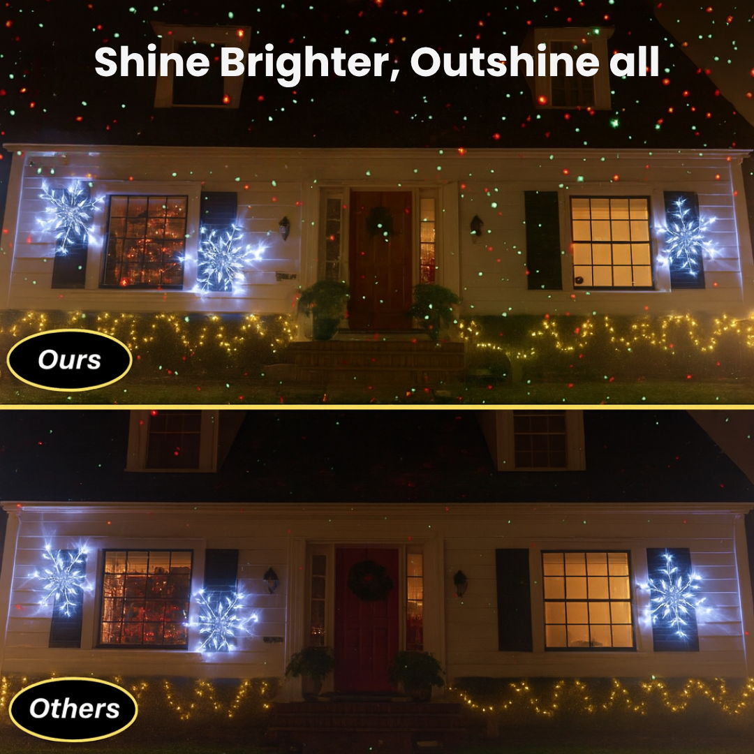 Festive Christmas Starry Laser Light Show Projector Lamp