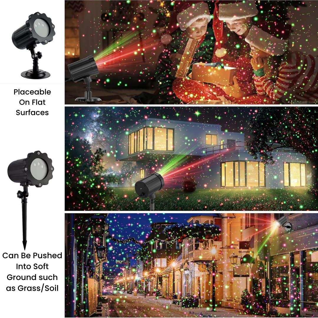 Festive Christmas Starry Laser Light Show Projector Lamp